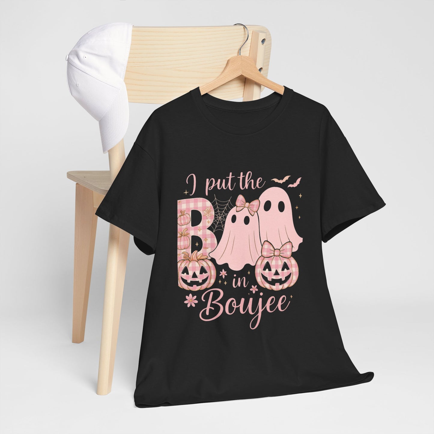 I Put The B In Boujee Pink Halloween Tee