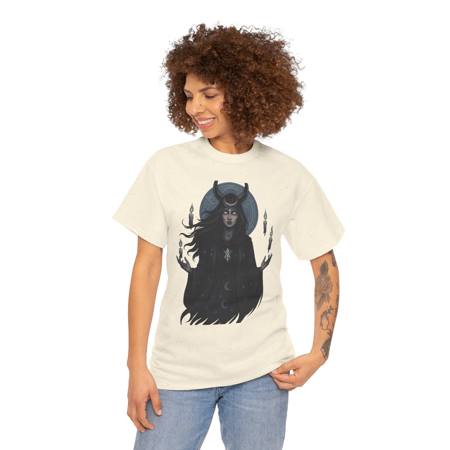 Moonlit Sorceress – Enchanted Candlelight Tee