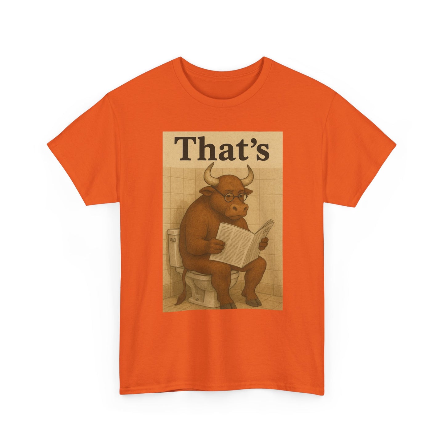 Bull on Toilet Unisex Tee