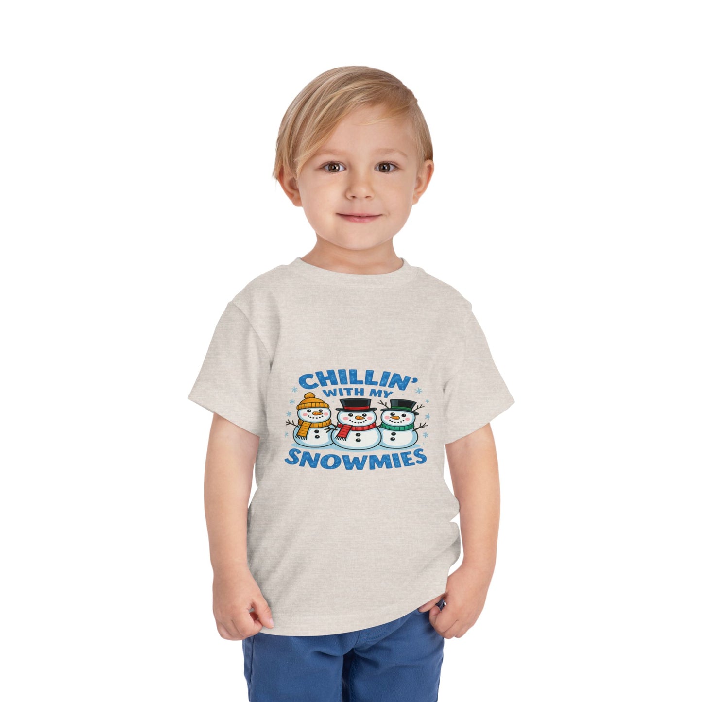 Chillin' with My Snowmies Toddler Christmas Tee