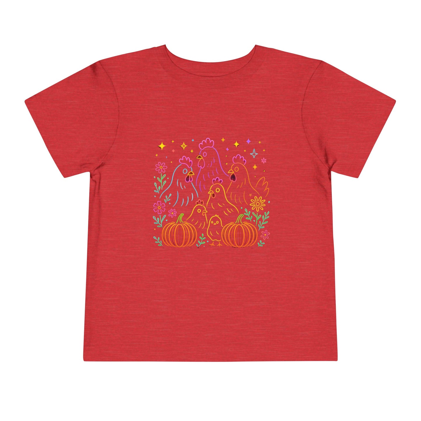 Chicken & Pumpkins Toddler Christmas Tee