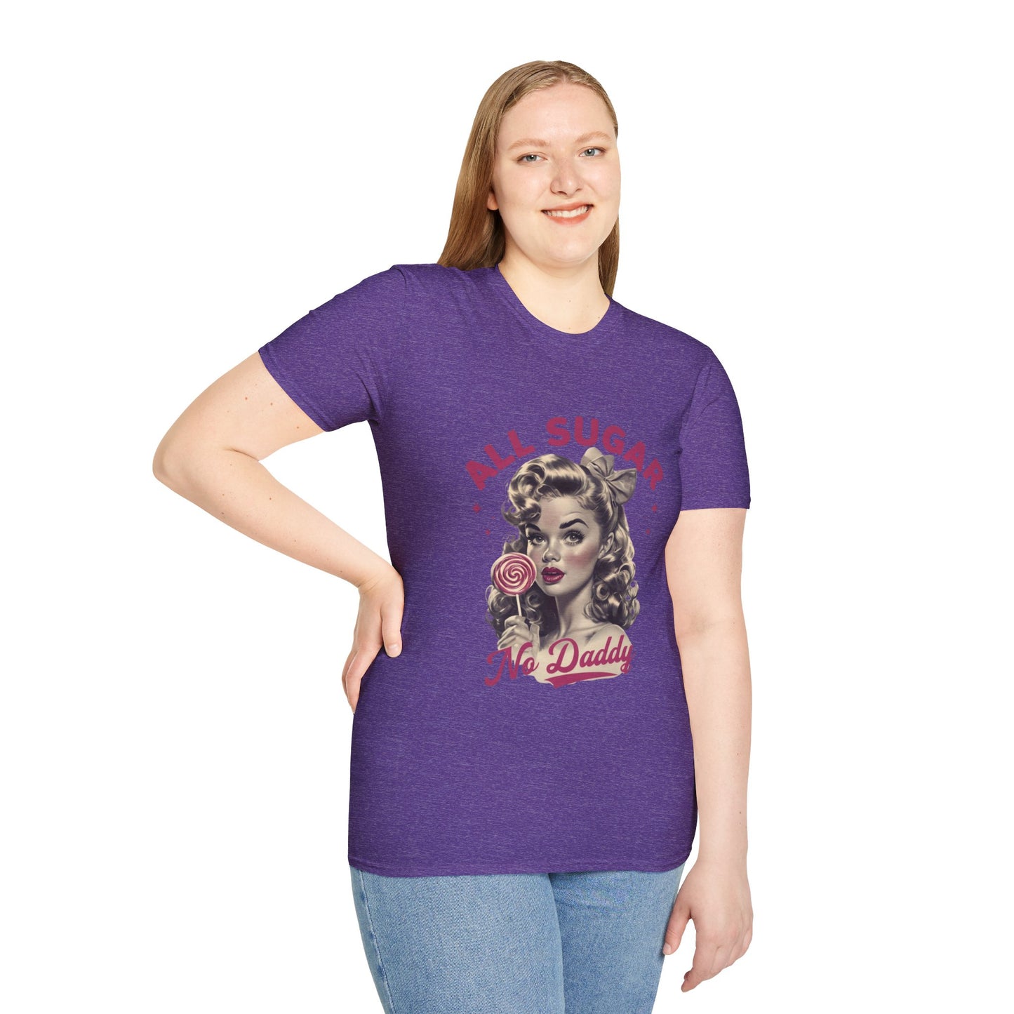 Graphic Tee - All Sugar No Daddy Print Women's Softstyle T-Shirt