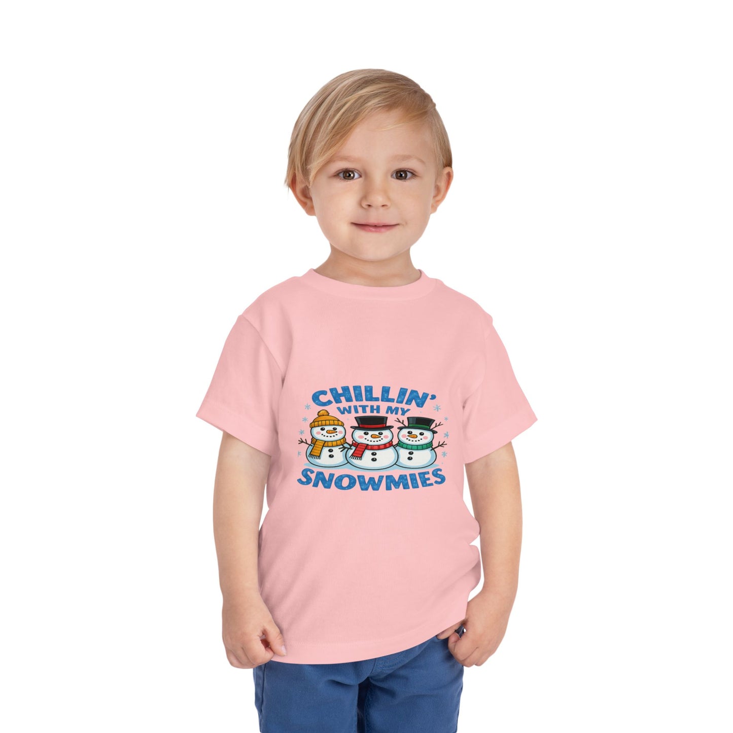 Chillin' with My Snowmies Toddler Christmas Tee