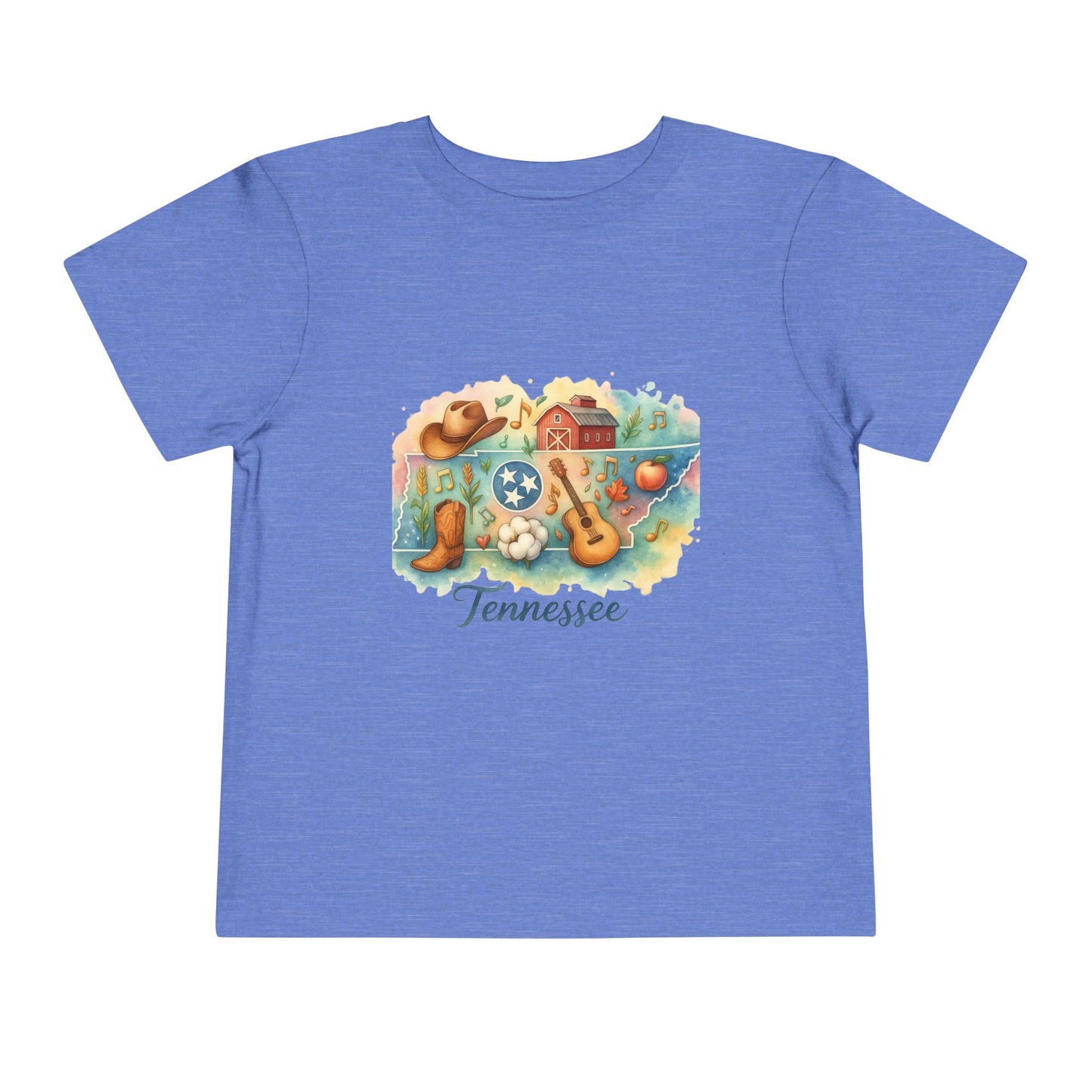 Toddler Tee Tennessee Watercolor Illustration