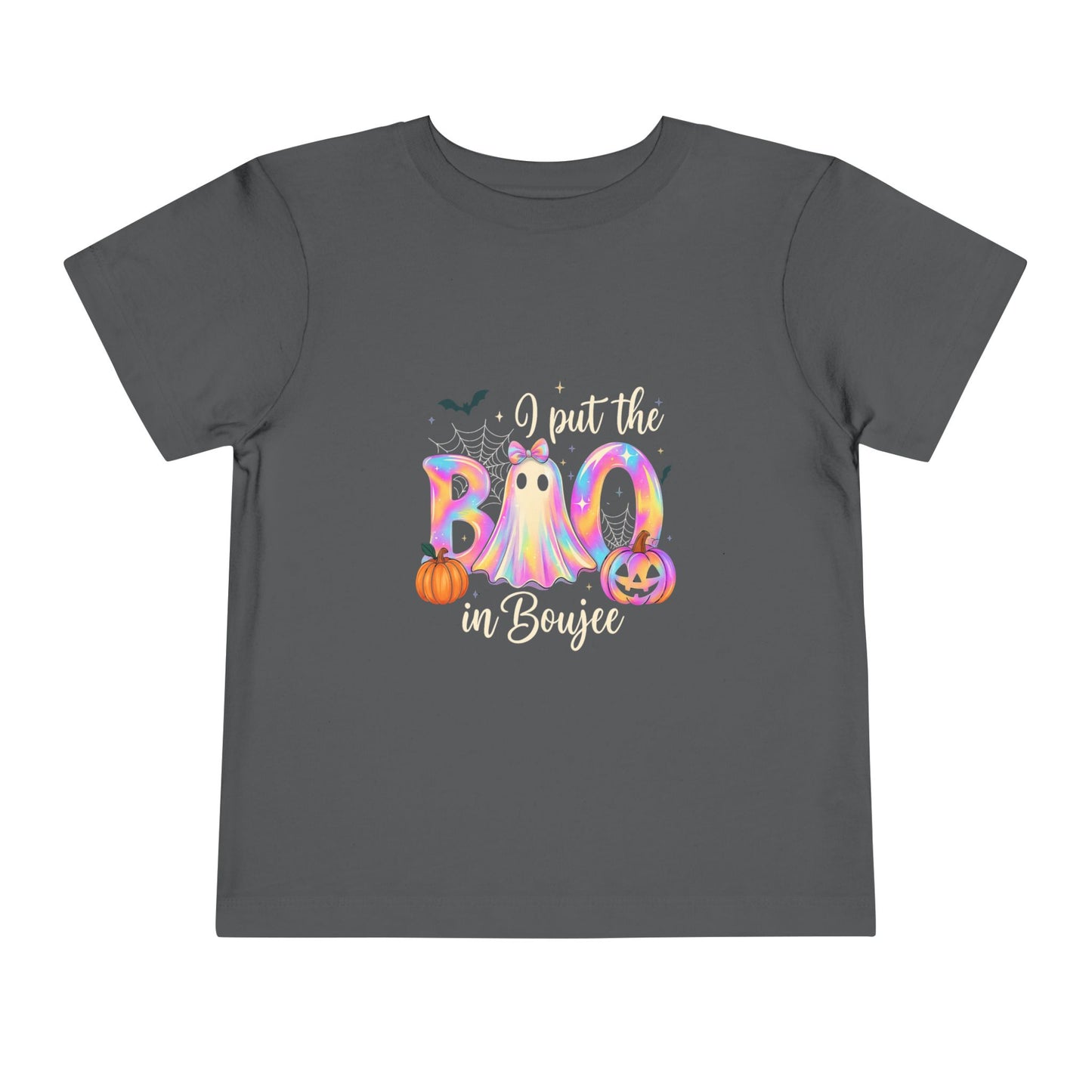 Boo-jee Halloween Toddler Tee - Pastel Rainbow