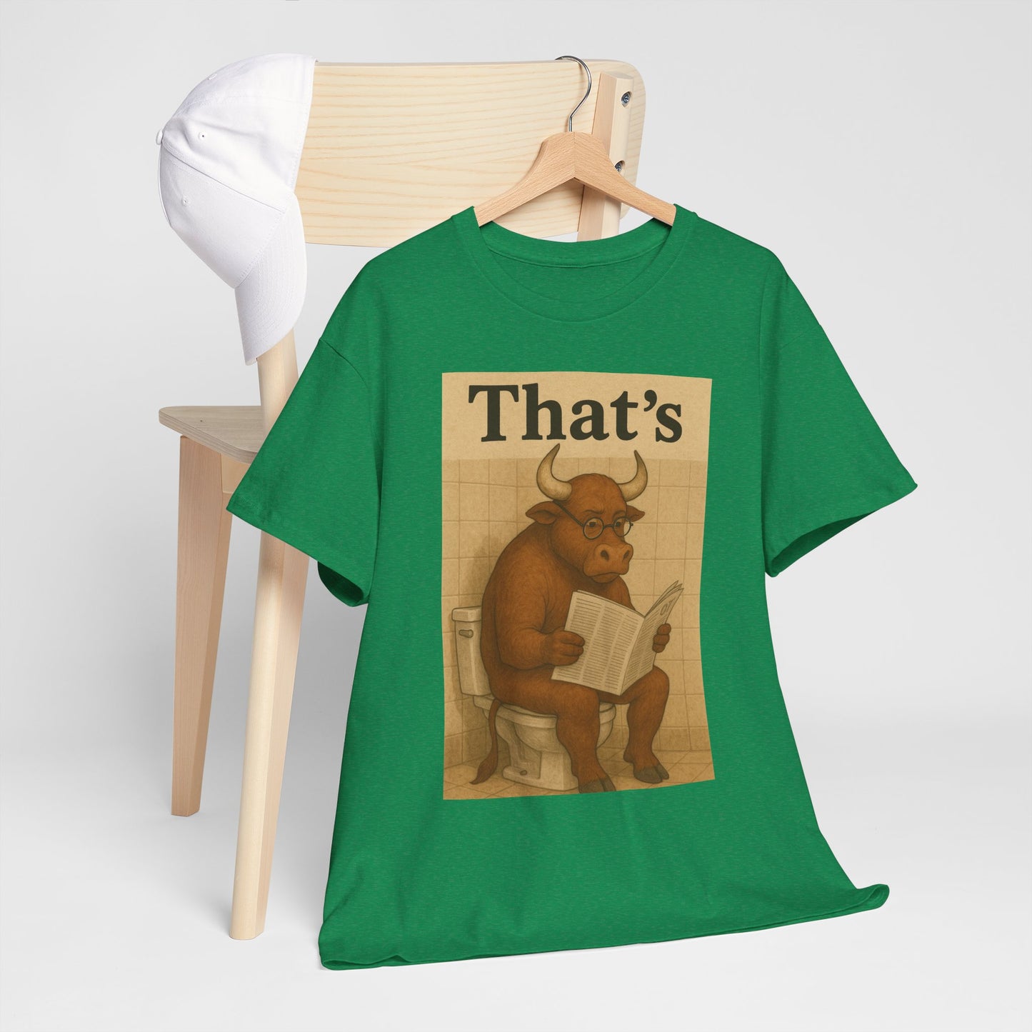 Bull on Toilet Unisex Tee