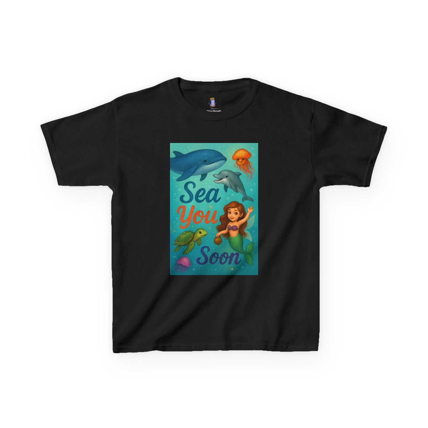 Kids Sea-Themed Tee, Ocean Adventure Shirt, Summer Casual Wear, Beach Birthday Gift, Fun Underwater T-Shirt, Nautical Kids Apparel