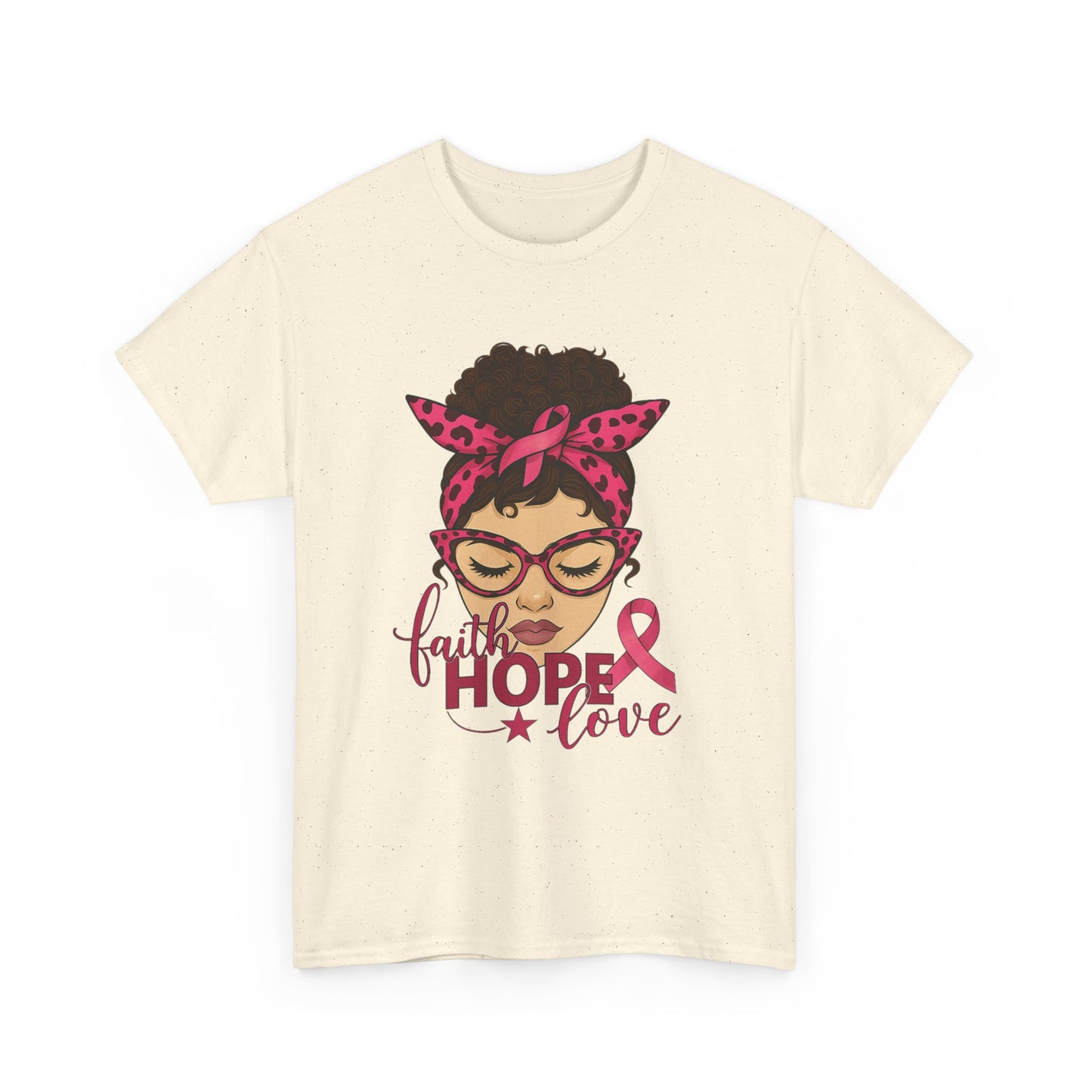 Hope, Faith, Love: Breast Cancer Awareness Tee