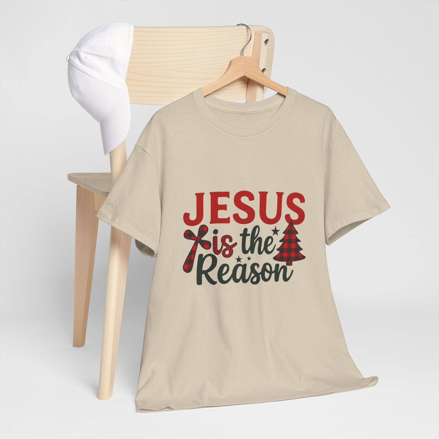 Jesus is the Reason Christmas Tee - Faith-Based Holiday Gift