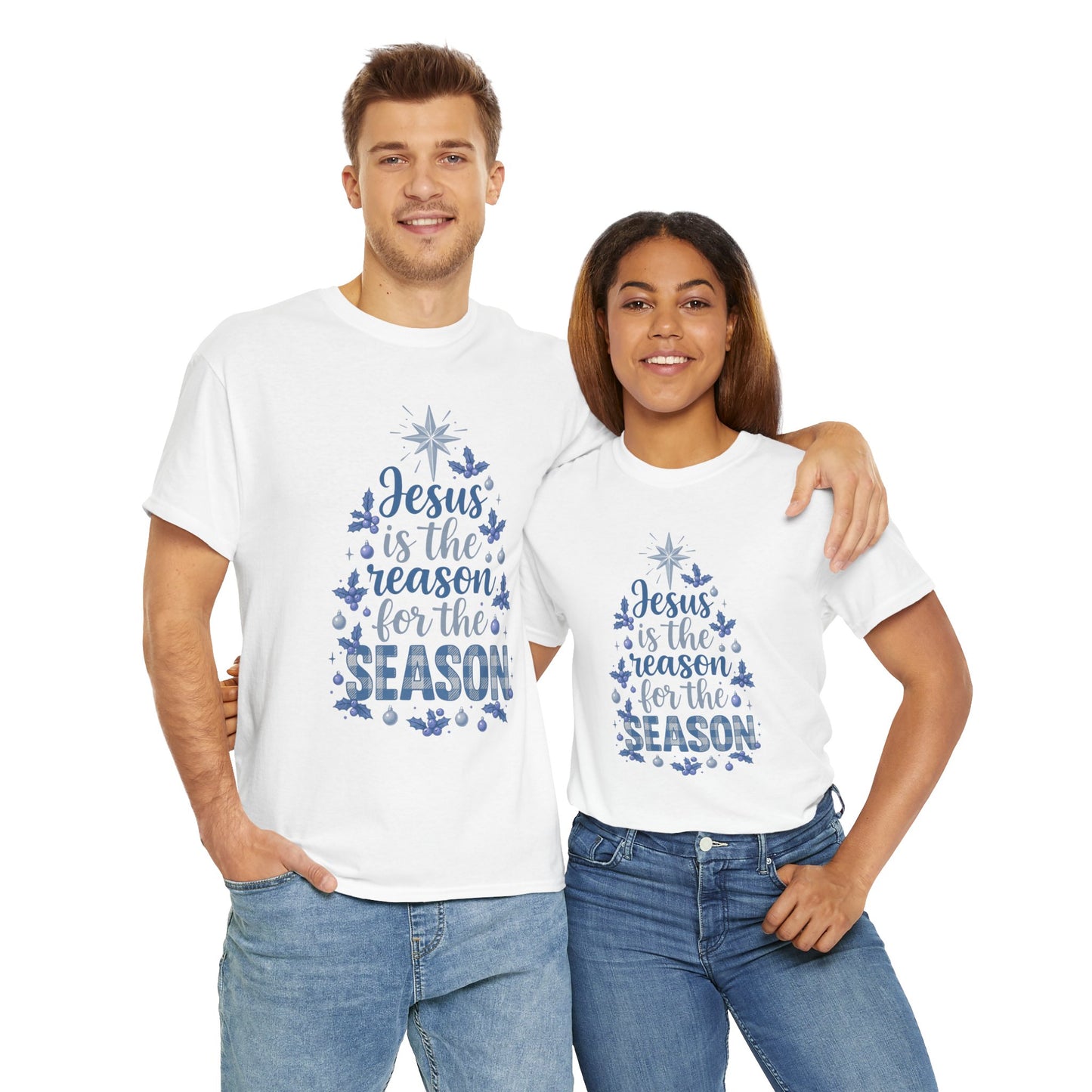 Jesus is the Reason Christmas Tree Tee