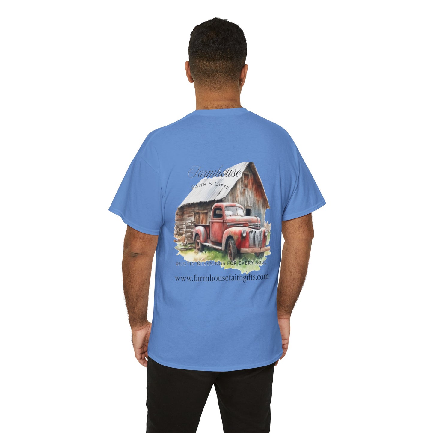 Rustic Farmhouse Unisex Tee, Country Style Shirt, Vintage Truck Tee, Back to Nature Apparel, Ideal Gift for Farm Lovers