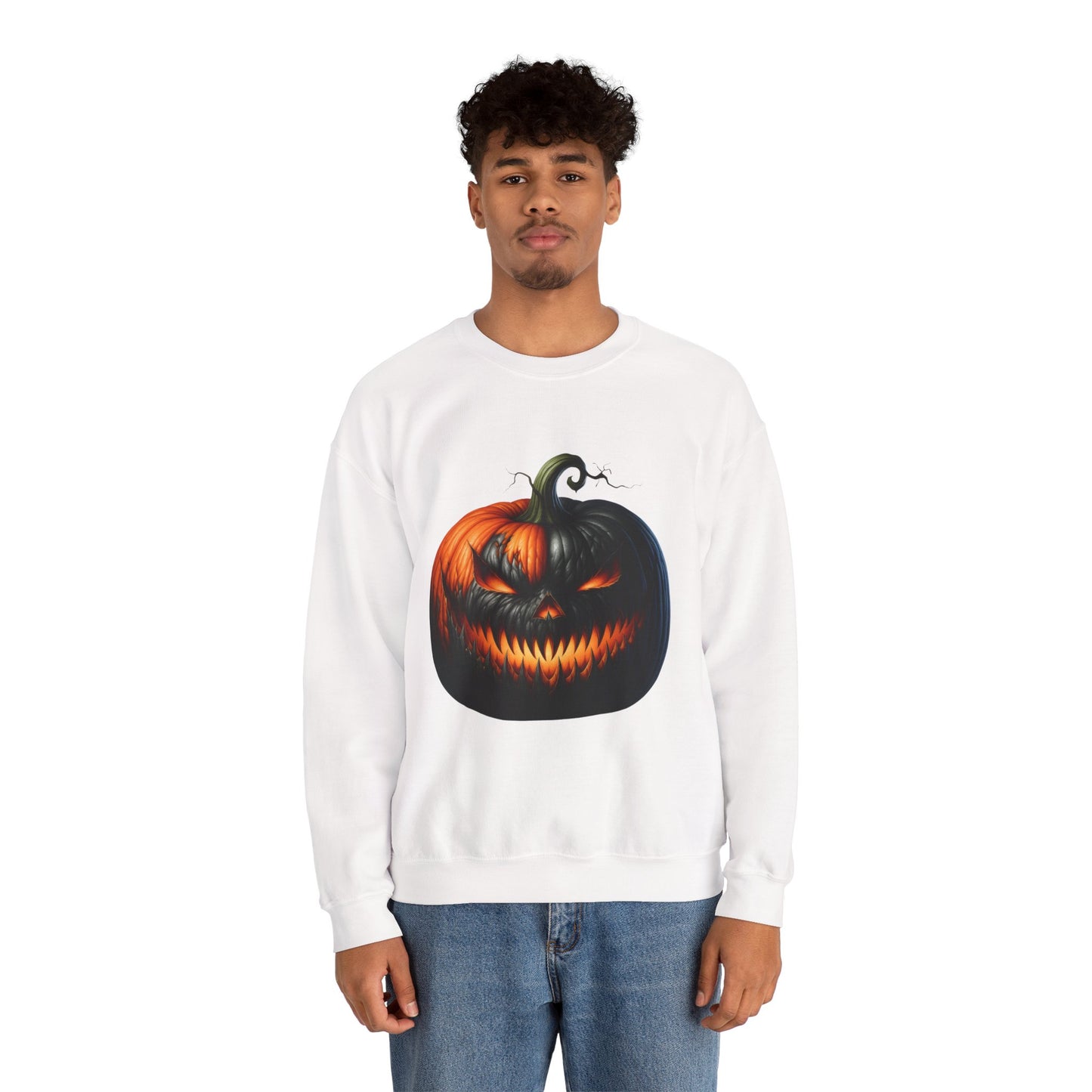 Creepy Clown Raccoon Pumpkin Halloween Sweatshirt