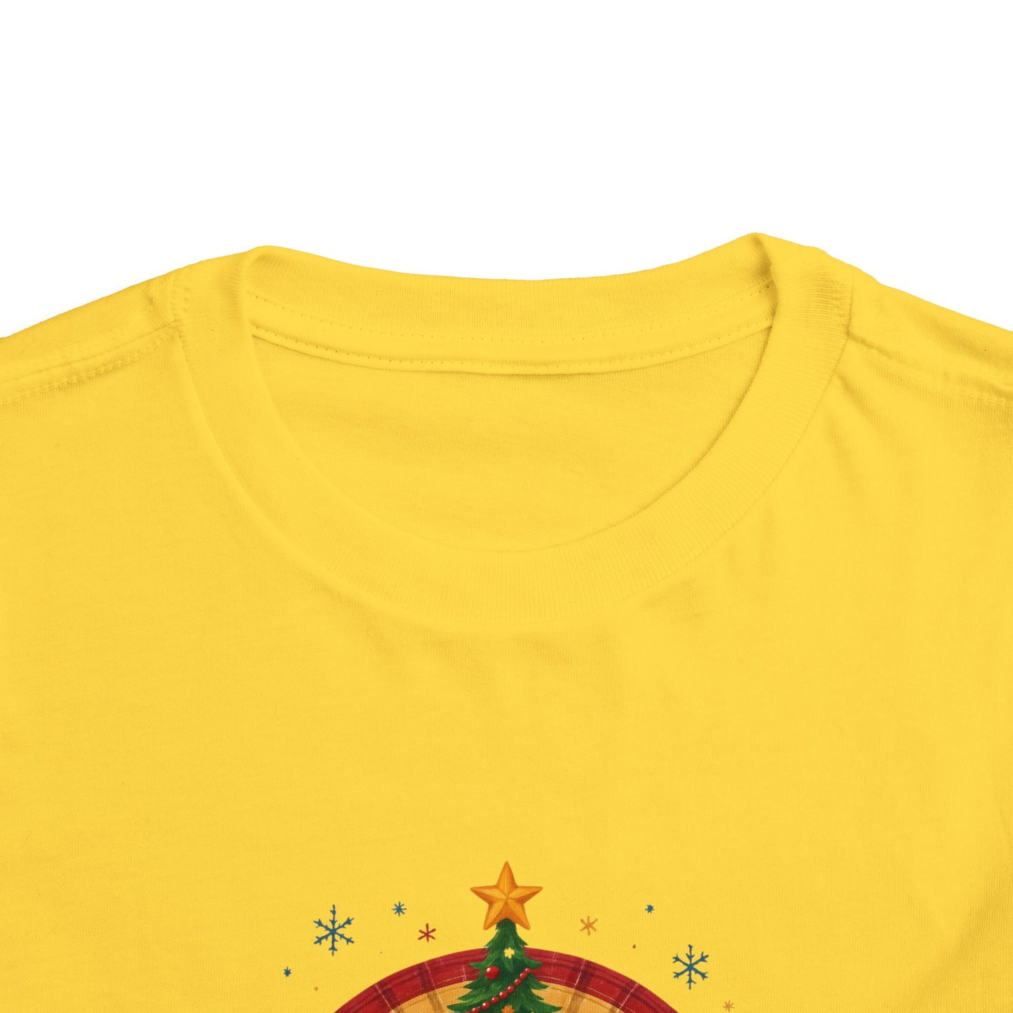 Merry Christmas Plaid Rainbow Tree Toddler Tee