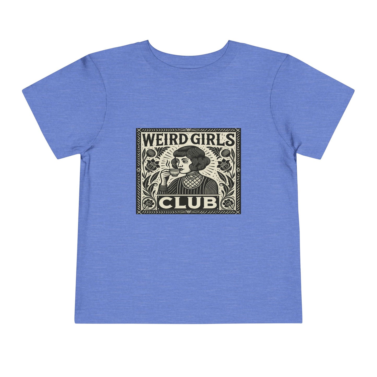 Weird Girls Club Tee - Vintage Linocut Christmas