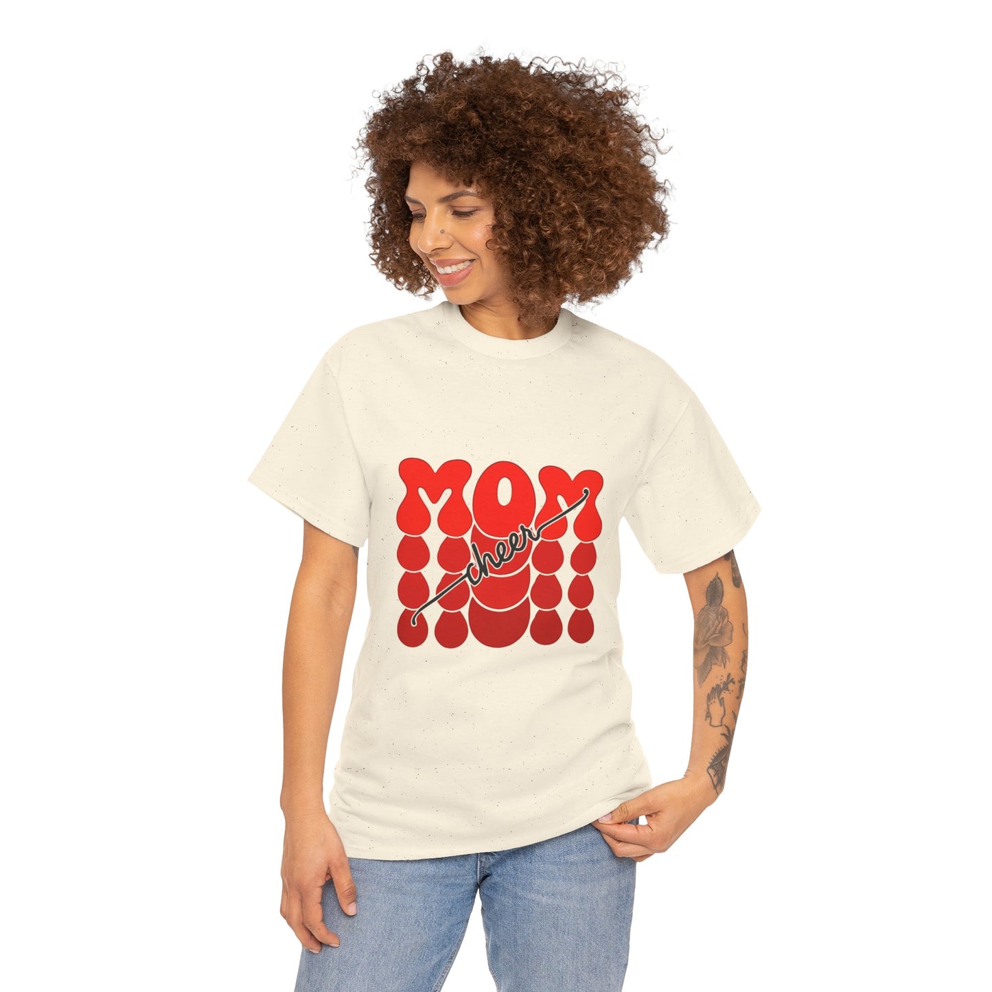 Retro Mom Cheer Tee – Bold Support & Spirit Shirt