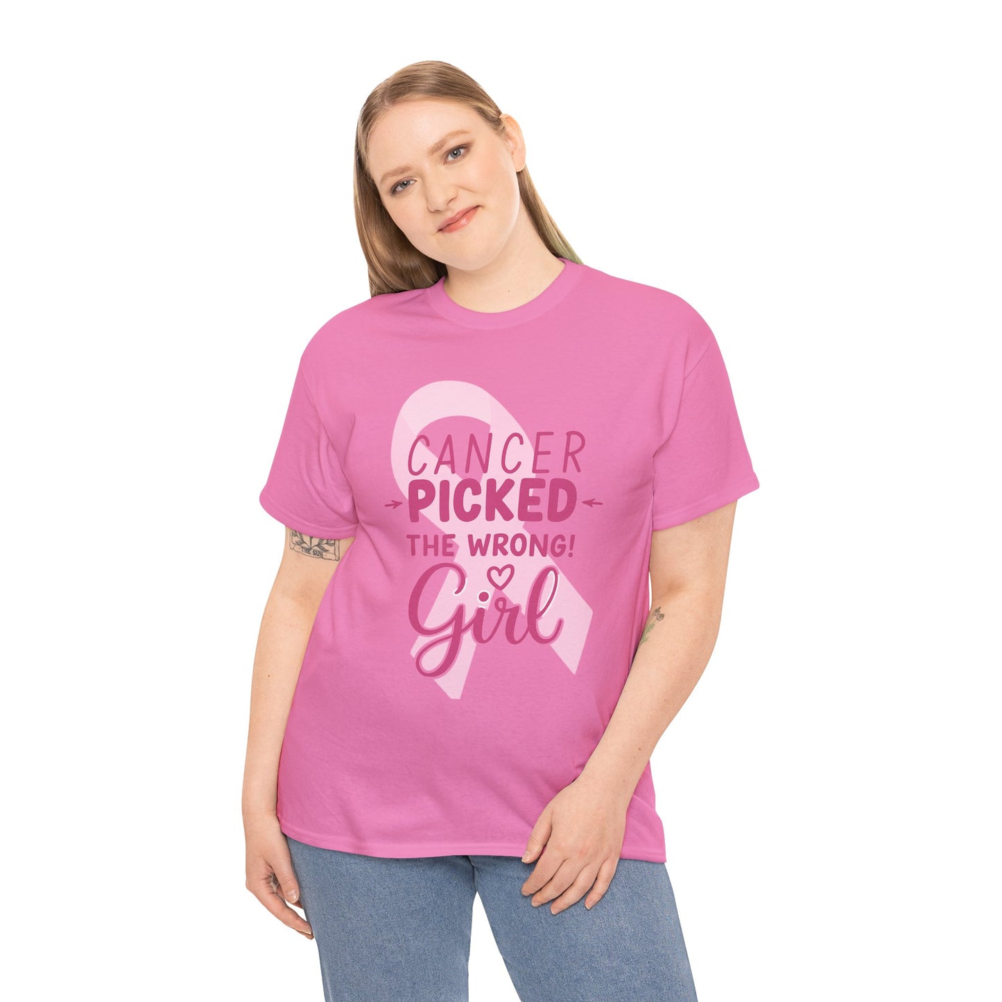 Cancer: The Wrong Picked Girl - Pink Ribbon Tee