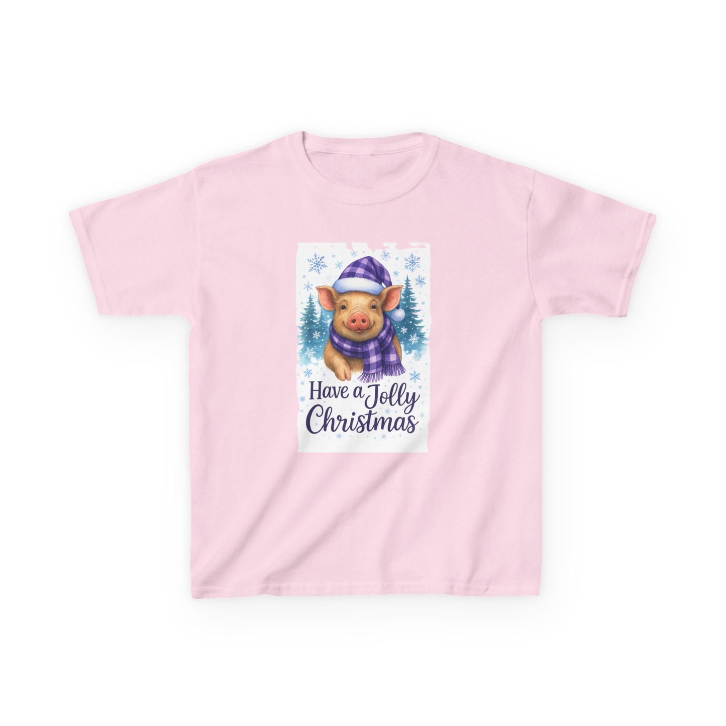 Jolly Pig Christmas Tee - Kids Holiday Shirt