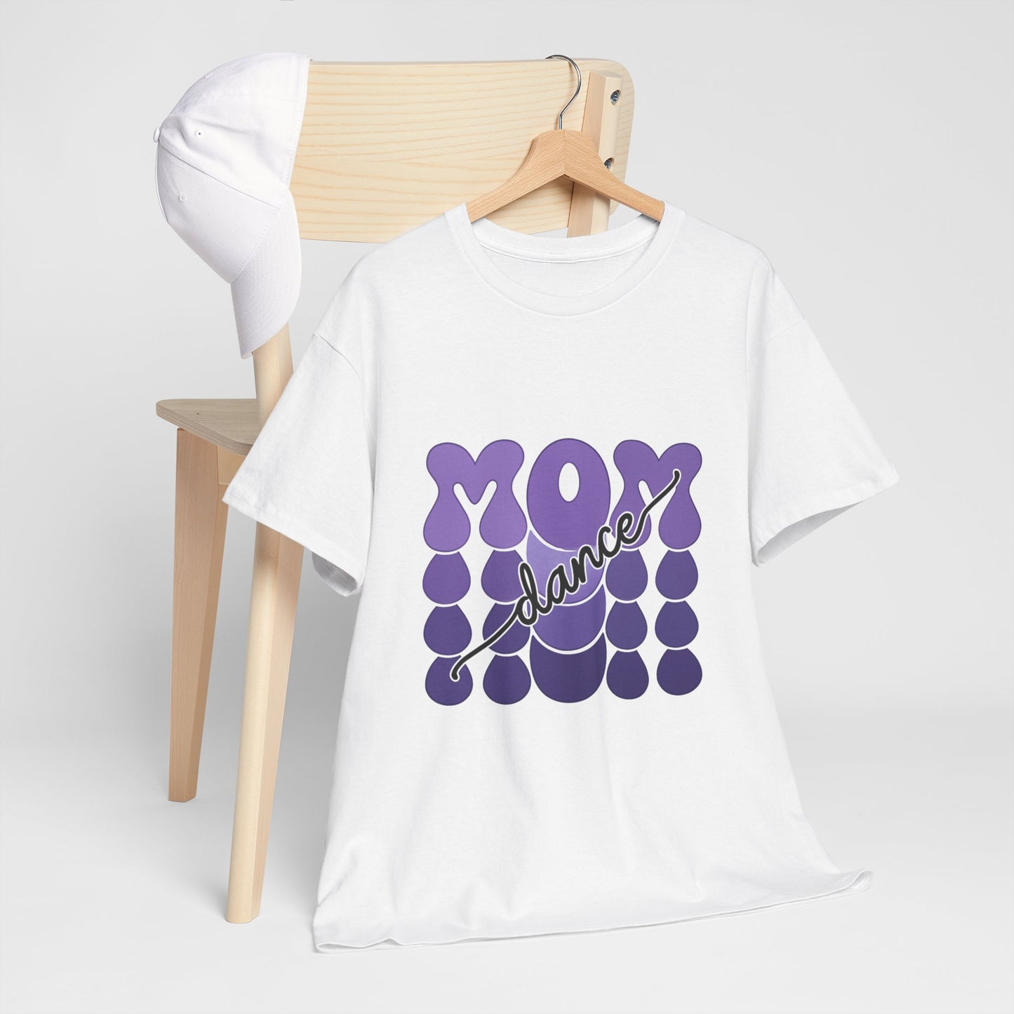 MOM Dance – Purple Letter Stage Spirit Tee