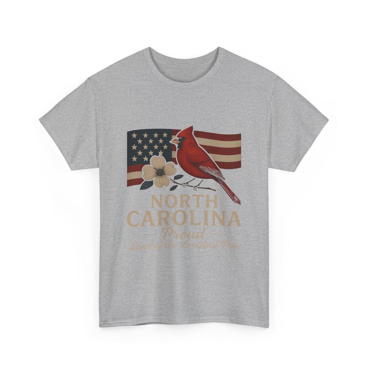 NC Pride: Cardinal, Dogwood & State Flag Tee