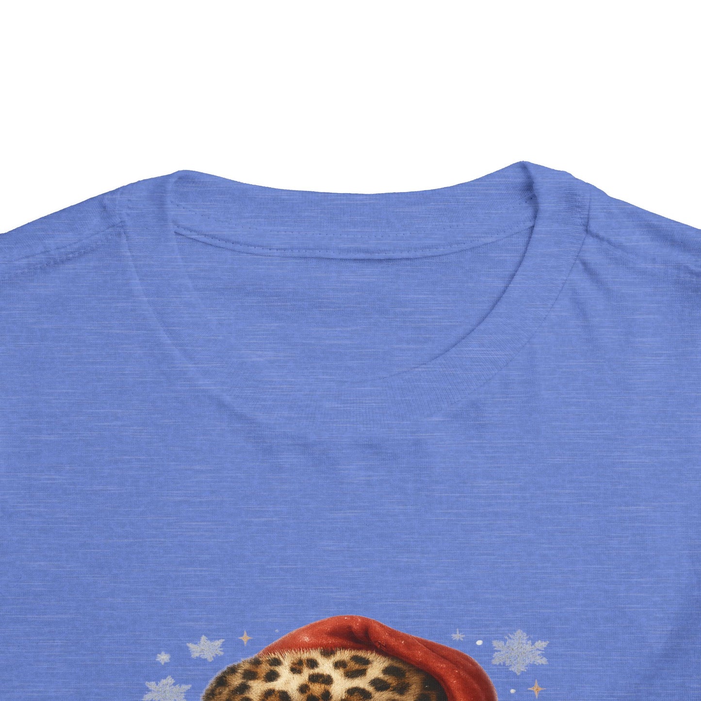 Believe Santa Leopard Print Toddler Christmas Tee