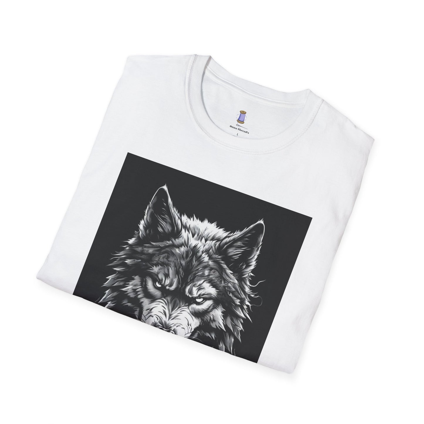 Wolf Graphic Unisex Softstyle T-Shirt, Animal Lover Apparel, Nature Tee, Unique Gift for Outdoorsy Friends, Casual Wear, Birthday Gift