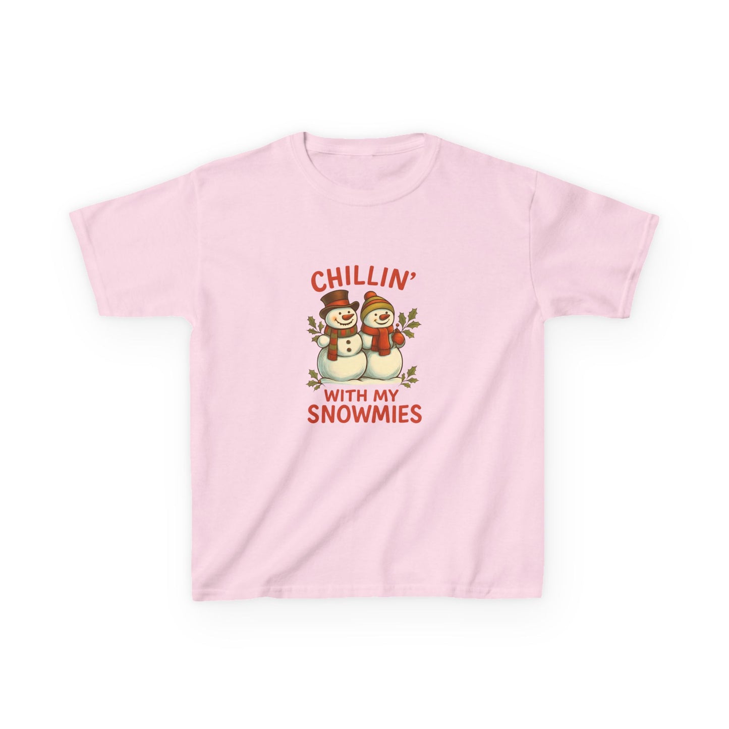 Chillin' Snowmies Christmas Tee - Kids' Holiday Shirt
