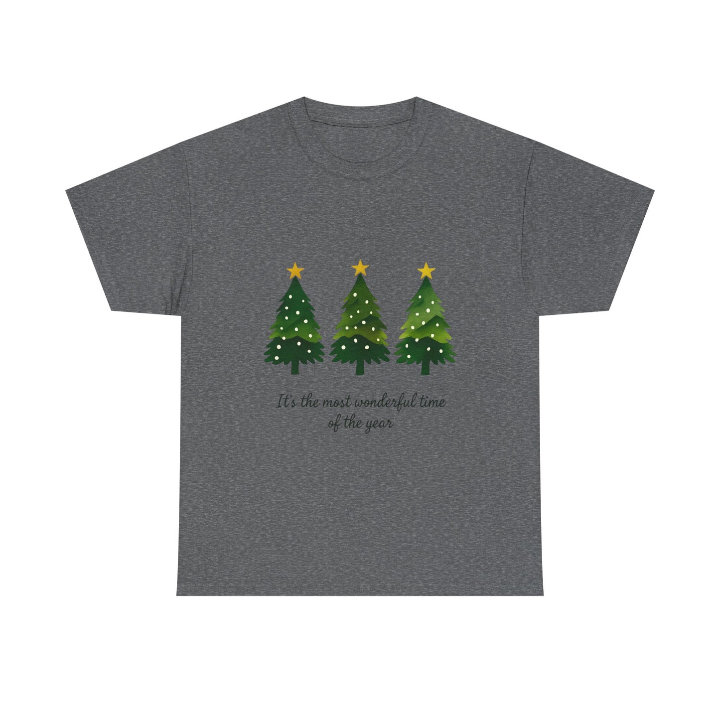 Christmas Tee - Festive Watercolor Trees Holiday Shirt