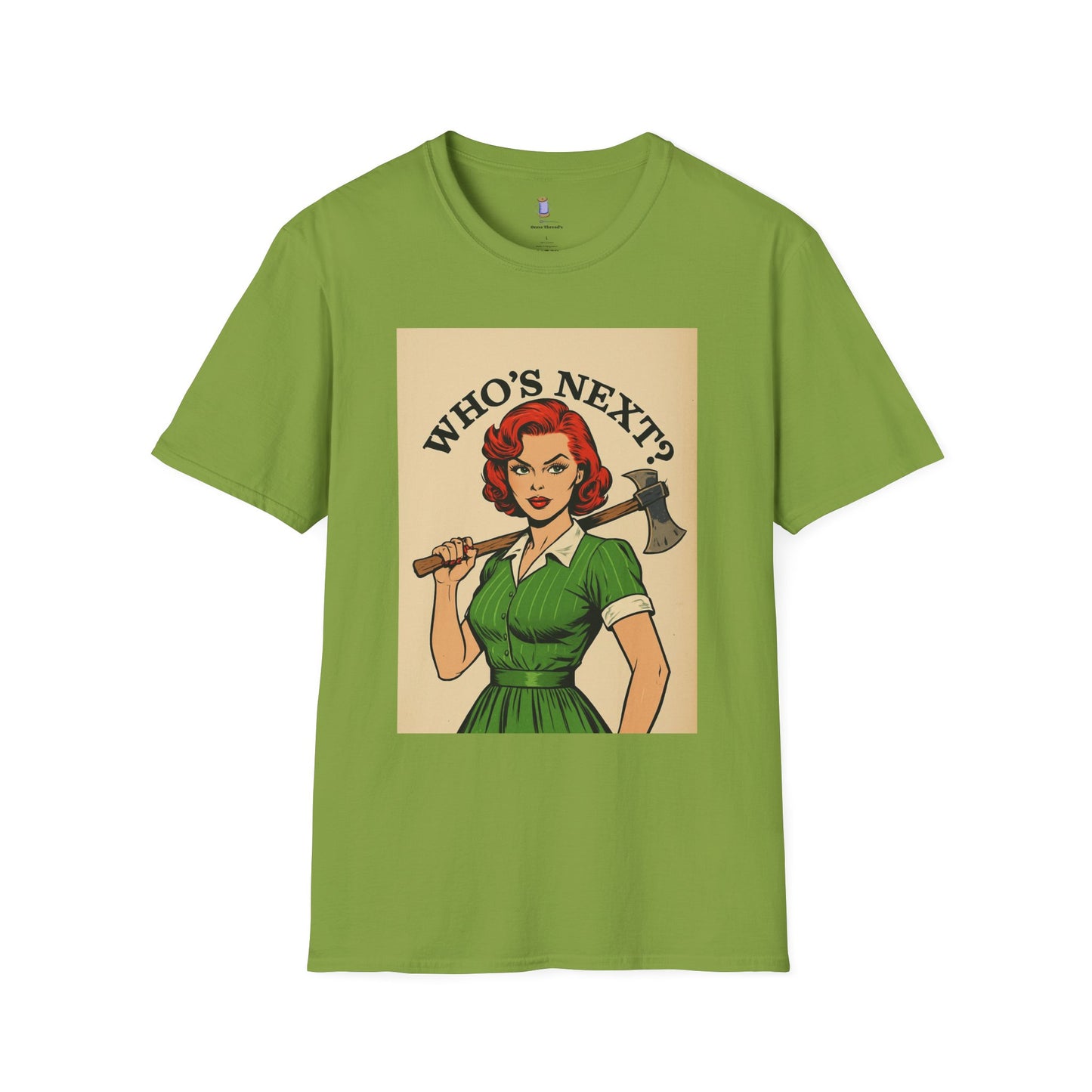 Bold Retro Graphic Tee - 'Who's Next?'