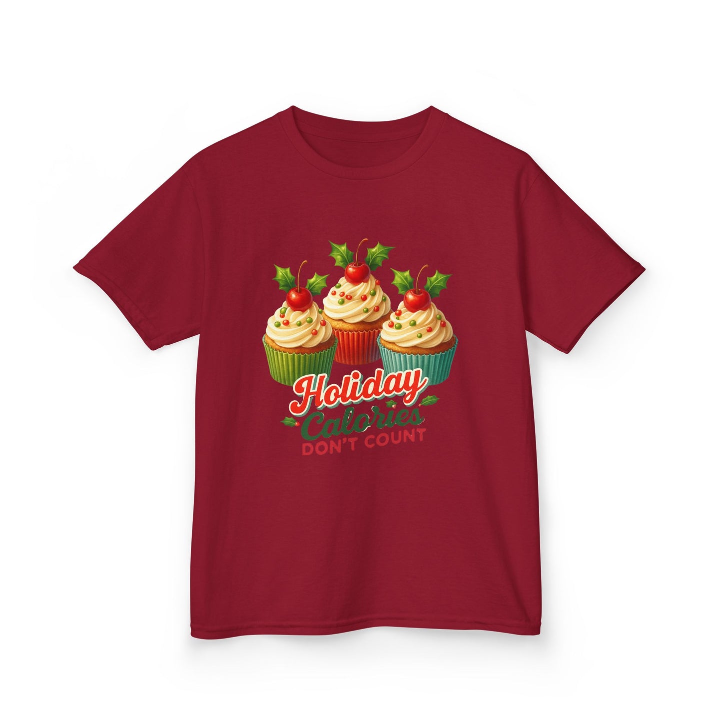 Holiday Cupcake Dino Tee - Christmas Fun!