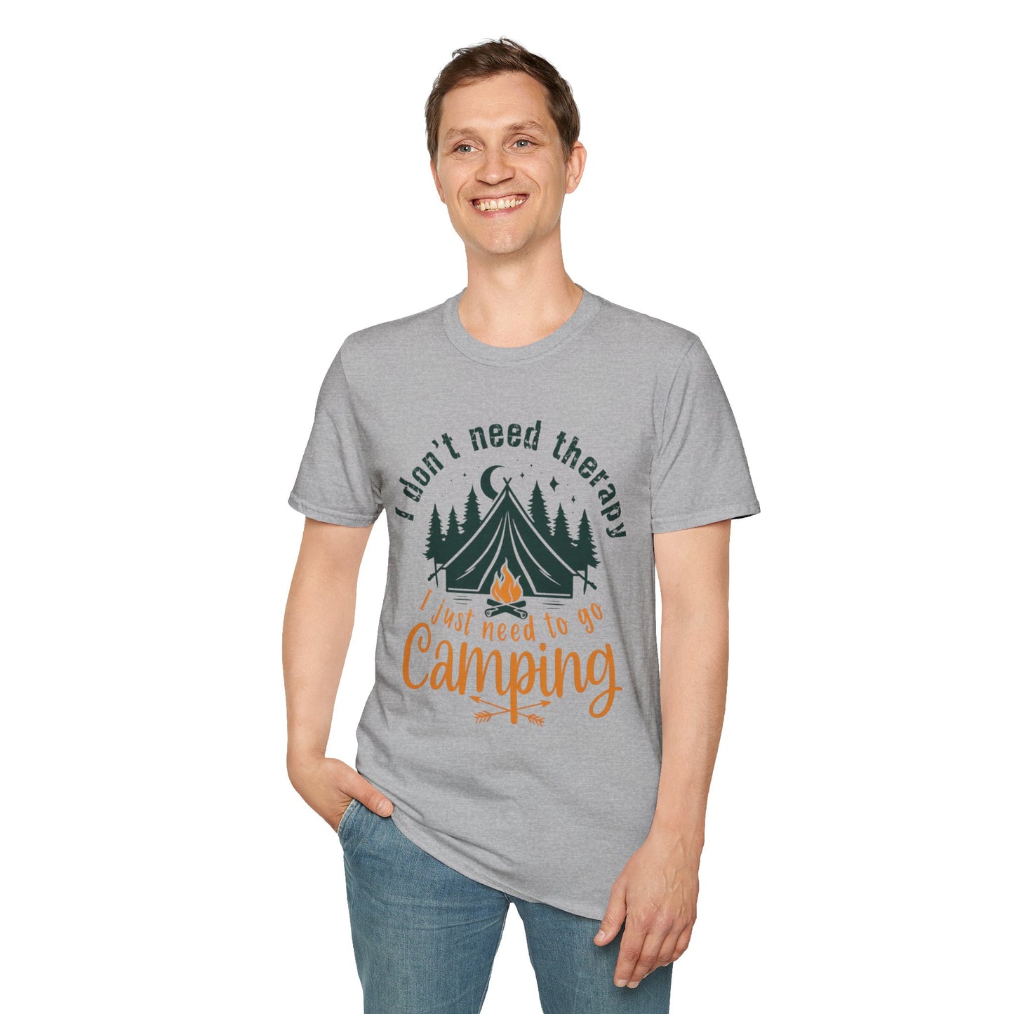Camping Therapy Unisex T-Shirt | Outdoor Enthusiast Gift | Nature Lover Tee | Adventure Shirt | Camping Apparel
