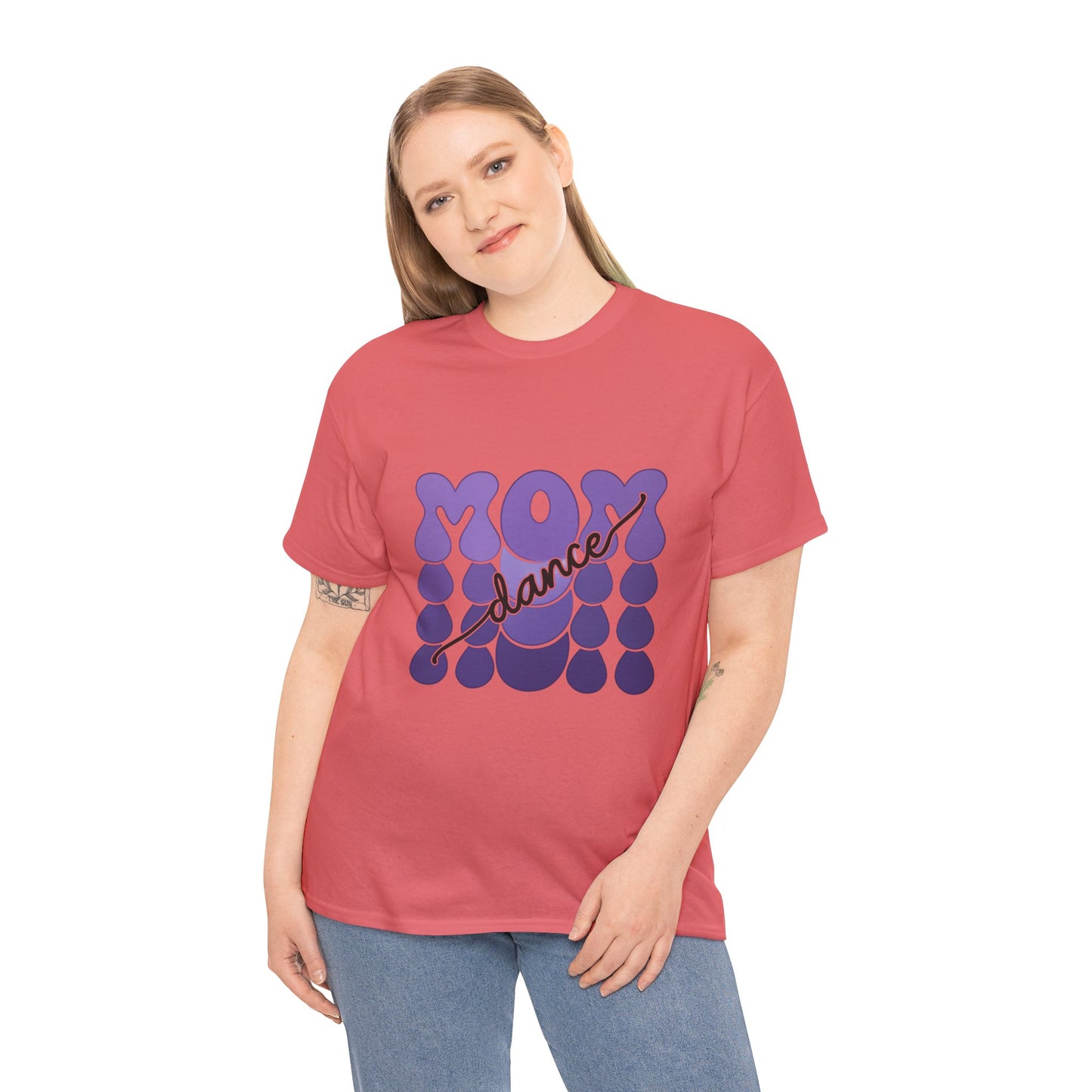 MOM Dance – Purple Letter Stage Spirit Tee