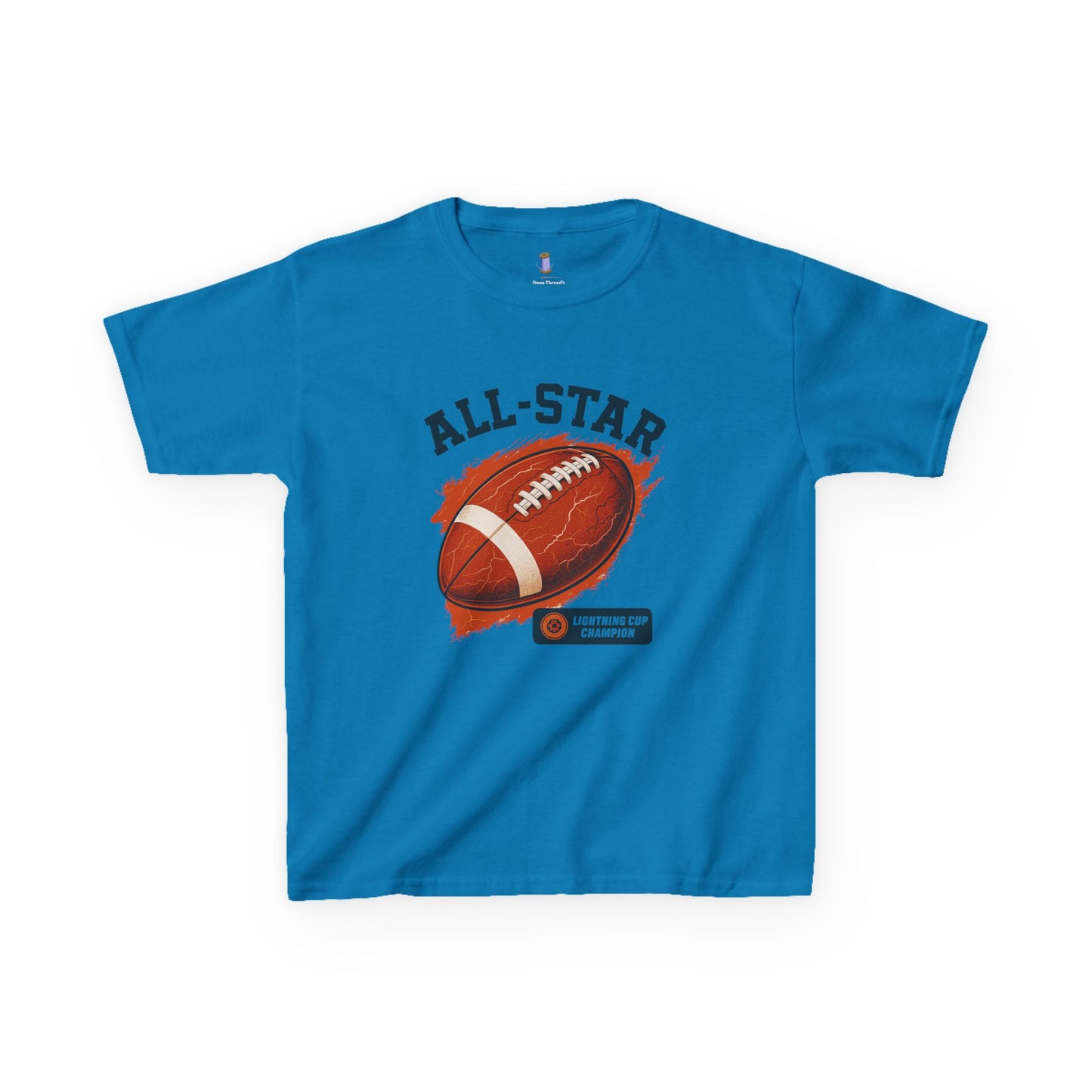 All-Star Kids Football Tee, Sports Apparel, Boys Football Shirt, Kids Casual Wear, Back To School Shirt, Birthday Gift
