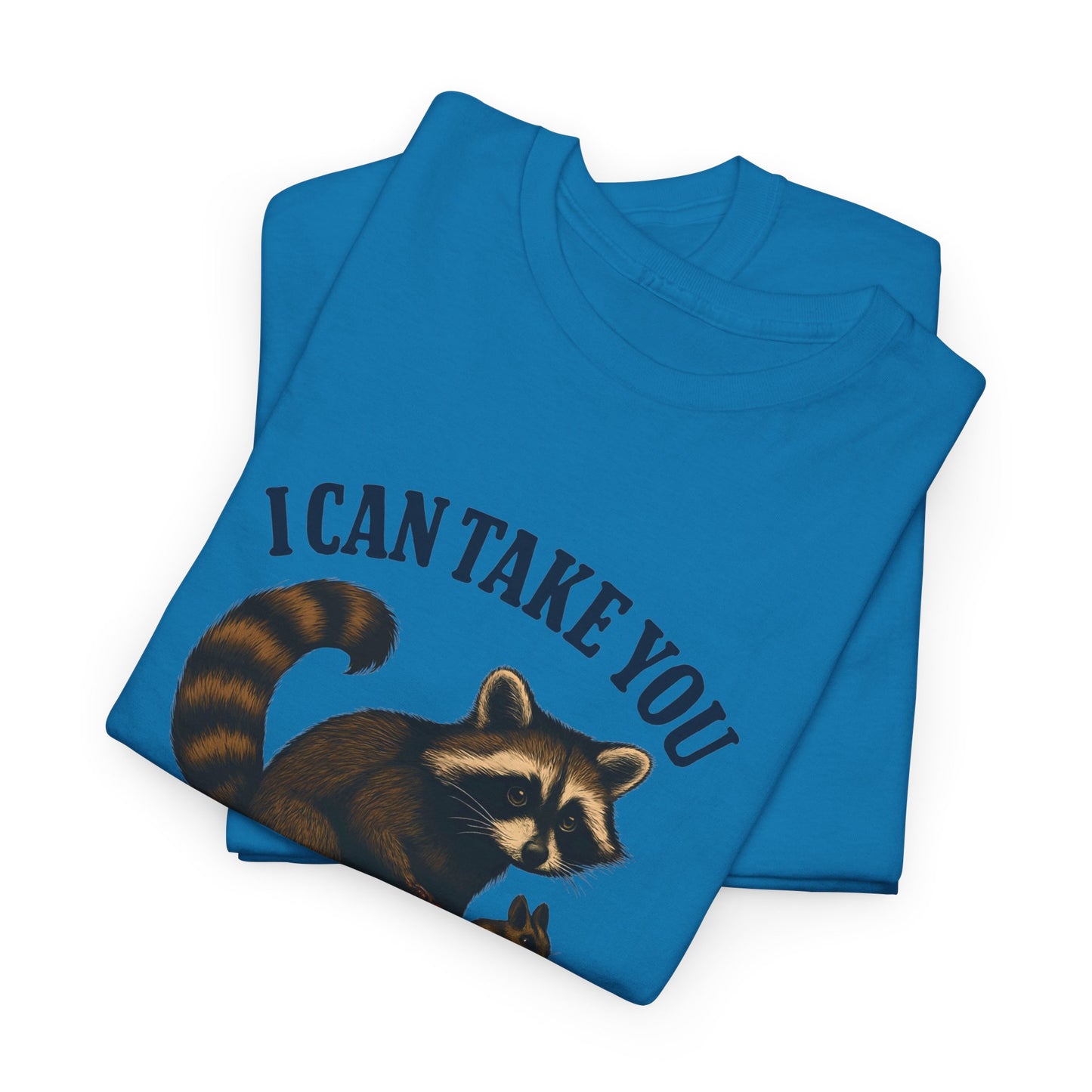 Cotton Tee Vintage Raccoon Bicycle Graphic Shirt