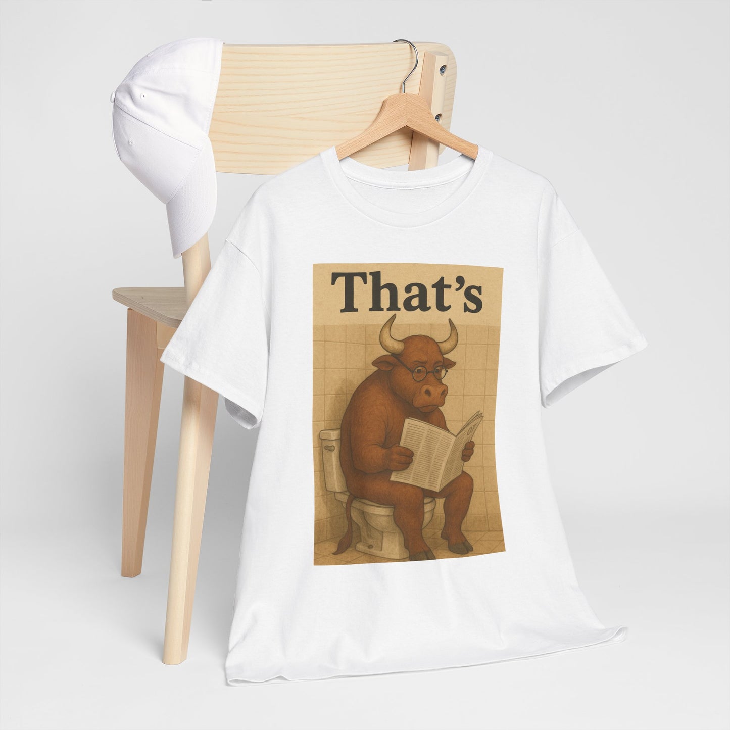 Bull on Toilet Unisex Tee