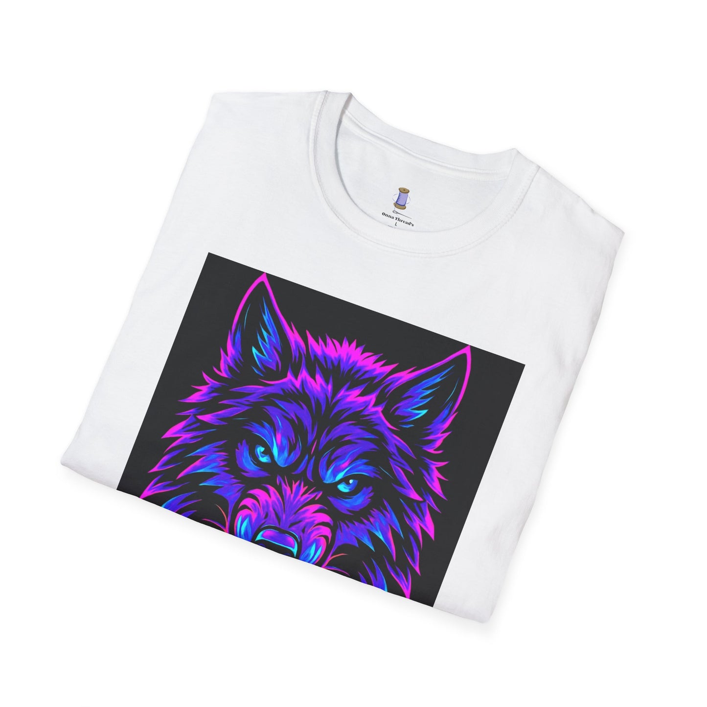Psychedelic Wolf T-Shirt, Graphic Tee, Animal Lover Gift, Festival Wear, Unique Art Shirt, Unisex Style