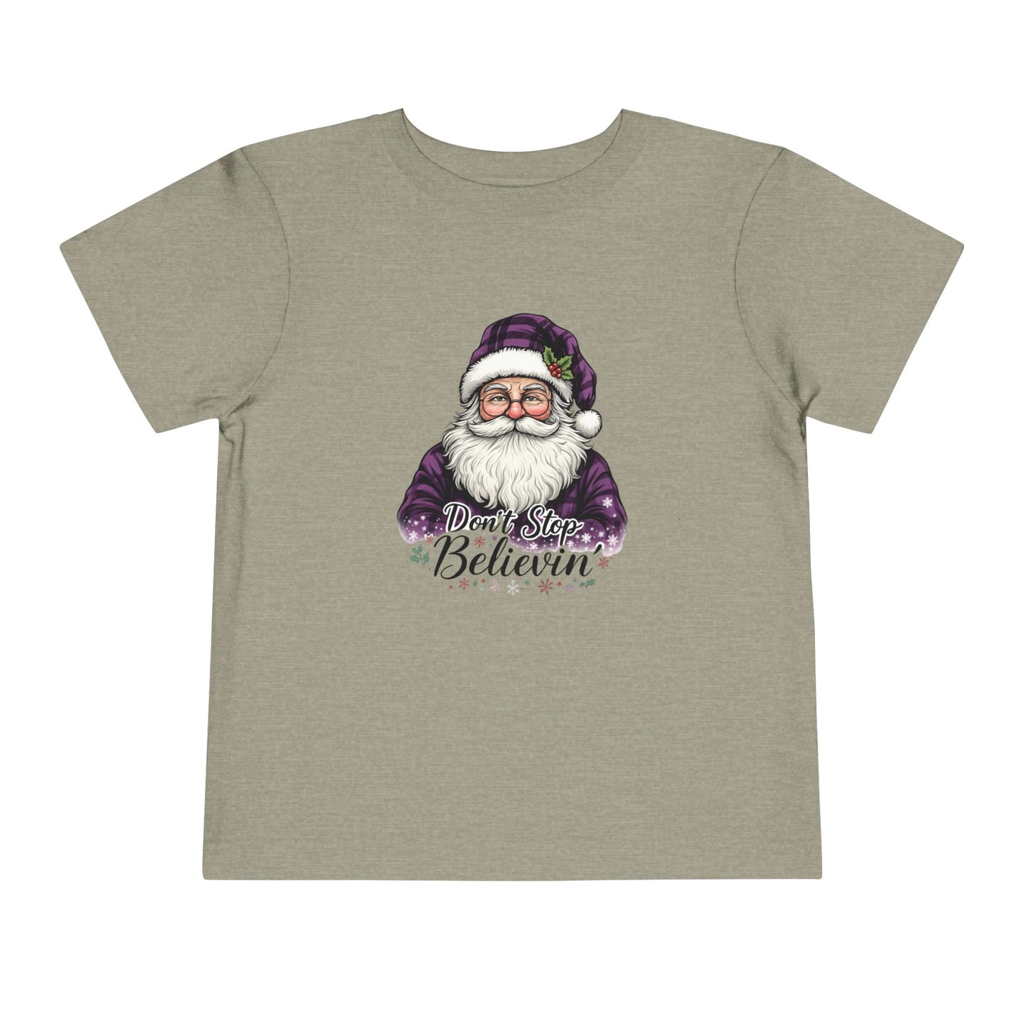 Santa's 'Don't Stop Believin' Toddler Christmas Tee