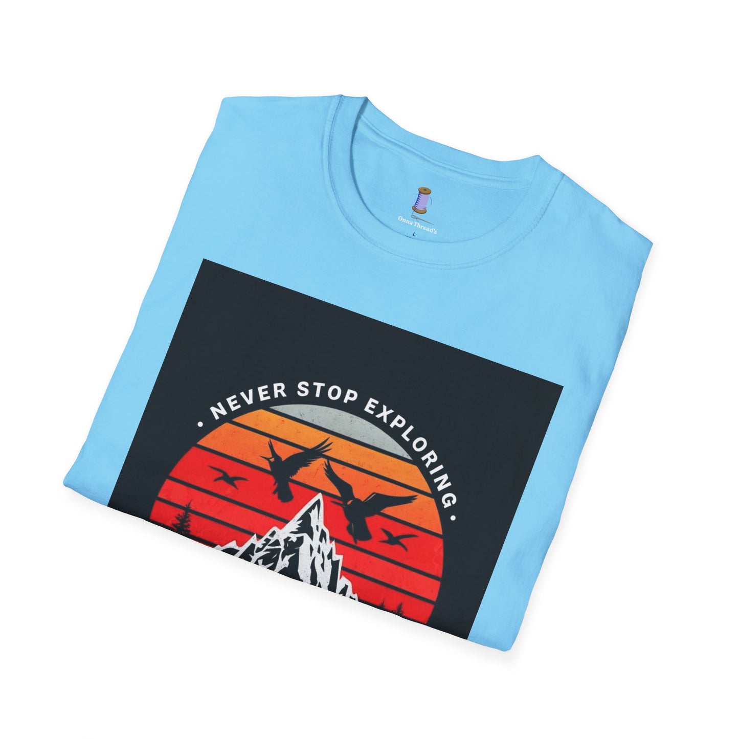 Adventure Awaits T-Shirt | Unisex Softstyle Tee | Perfect for Travel Lovers, Outdoor Adventures, Camping, Nature Gifts, Explore
