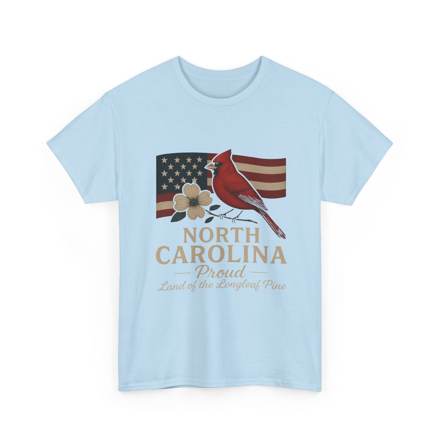 NC Pride: Cardinal, Dogwood & State Flag Tee