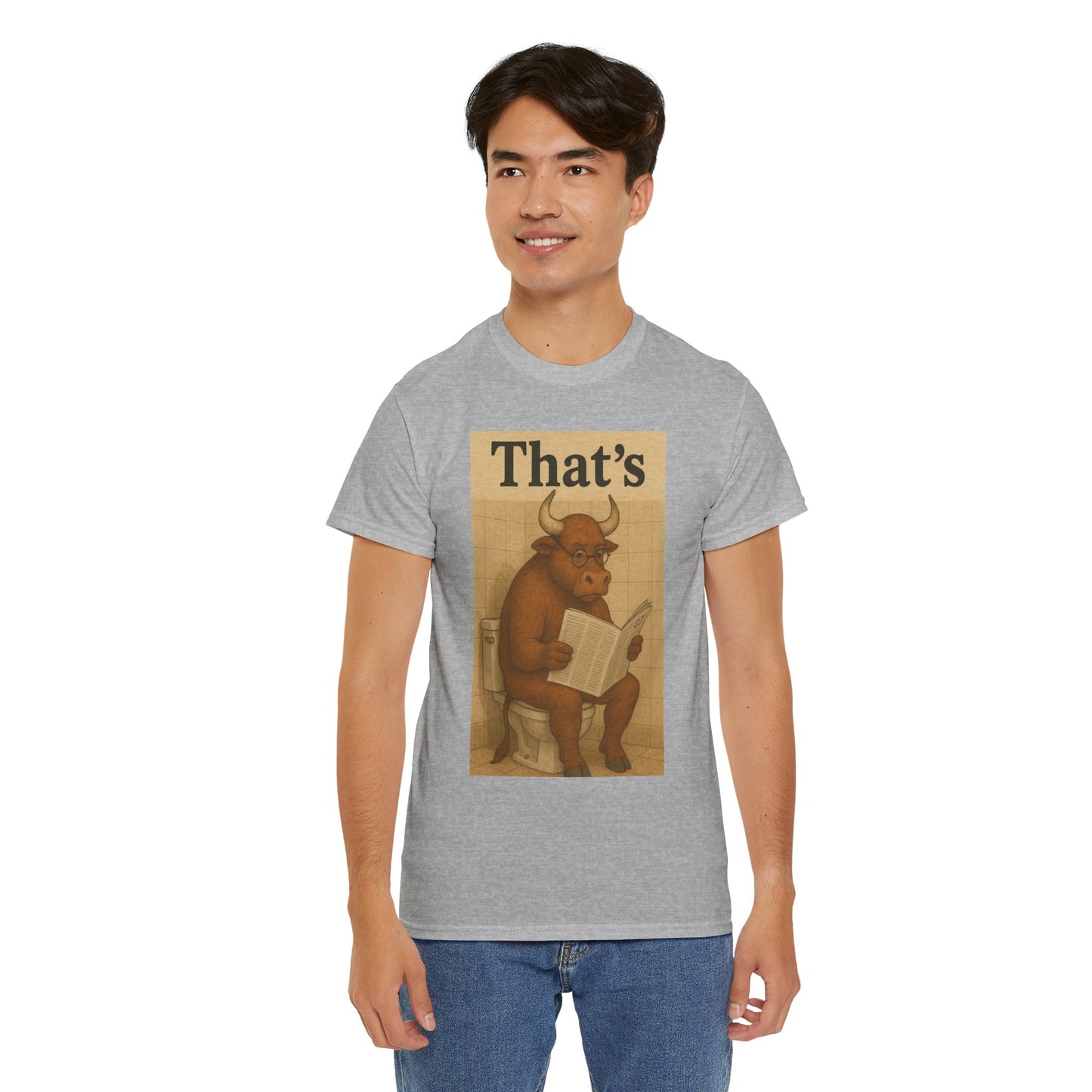 Bull on Toilet Unisex Tee