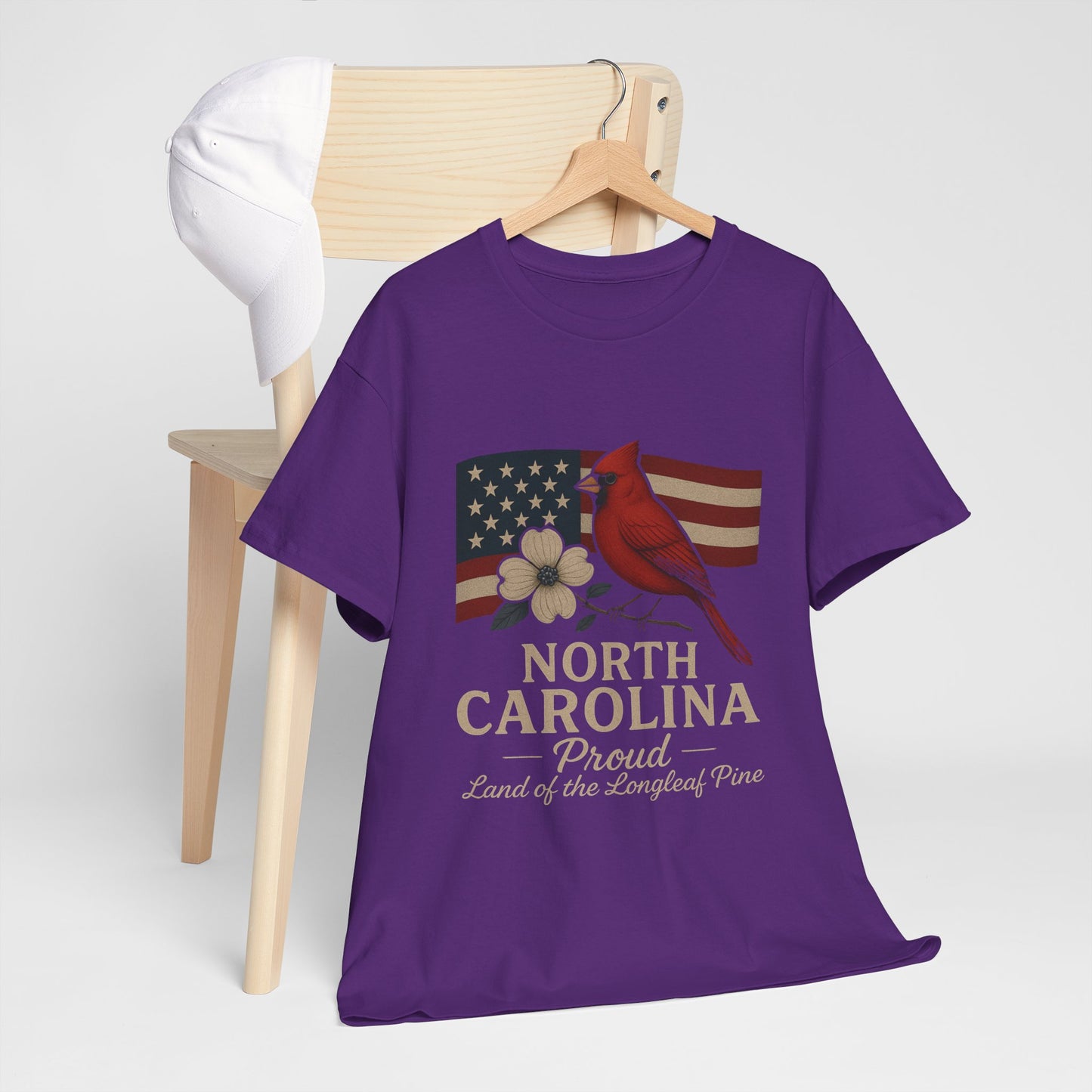 NC Pride: Cardinal, Dogwood & State Flag Tee