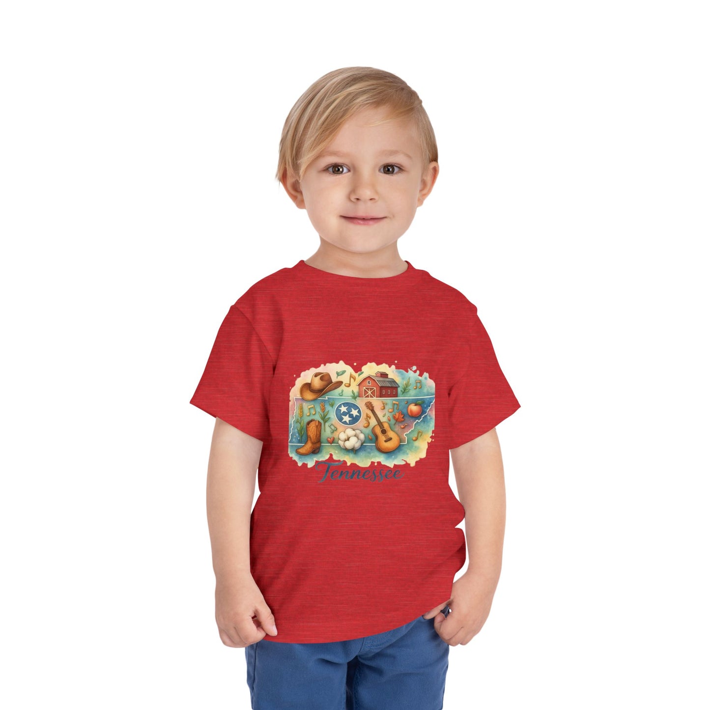 Toddler Tee Tennessee Watercolor Illustration