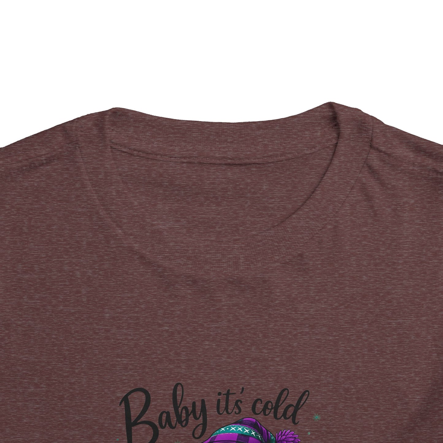 Baby It's Cold Outside Snowman Toddler Christmas Tee