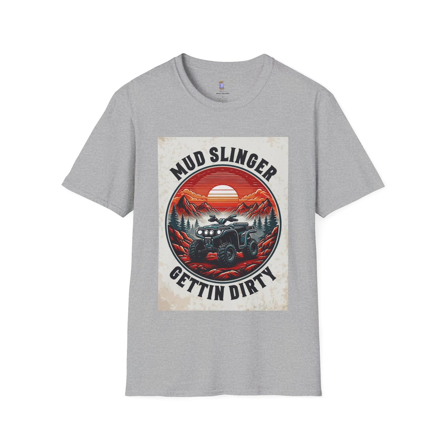 Mud Slinger Unisex Softstyle T-Shirt, Adventure Tee, Off-Road Enthusiast Shirt, Gift for Mud Lovers, Outdoor Sportswear, Gettin Dirty Tee