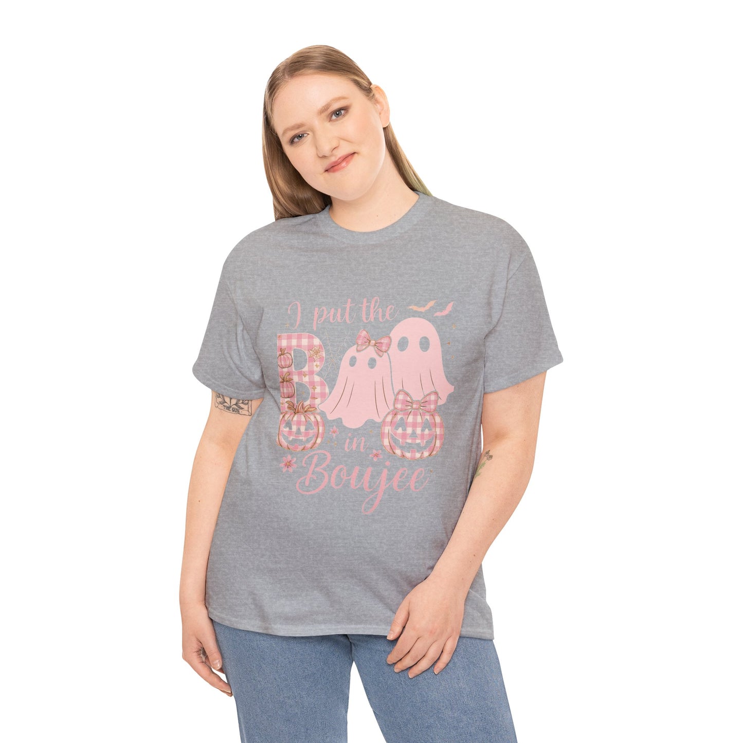 I Put The B In Boujee Pink Halloween Tee
