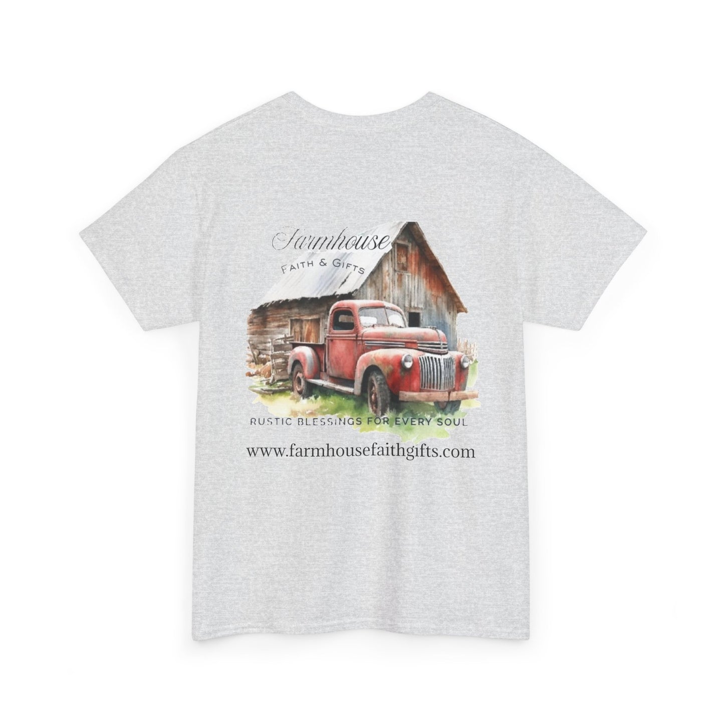 Rustic Farmhouse Unisex Tee, Country Style Shirt, Vintage Truck Tee, Back to Nature Apparel, Ideal Gift for Farm Lovers