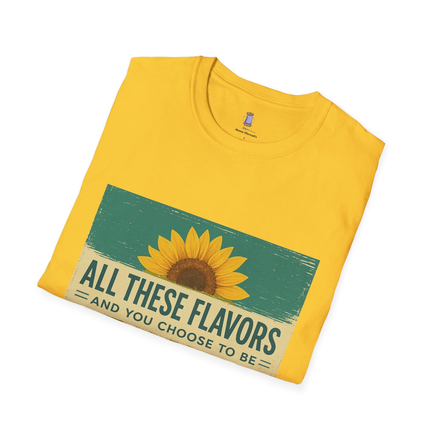 Sunflower Salty T-Shirt: Unisex Softstyle Tee for Sunshine Lovers, Casual Wear, Birthday Gift, Summer Vibes, Relaxed Style