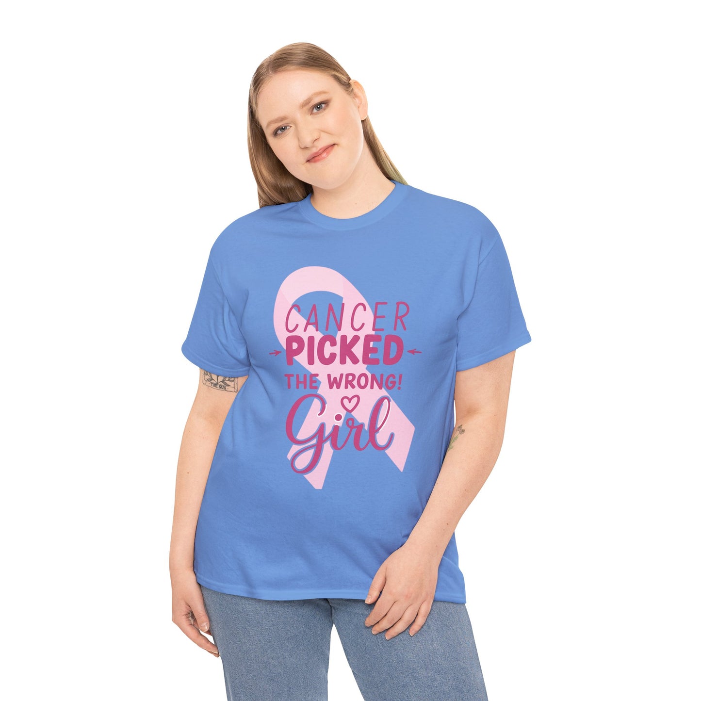 Cancer: The Wrong Picked Girl - Pink Ribbon Tee