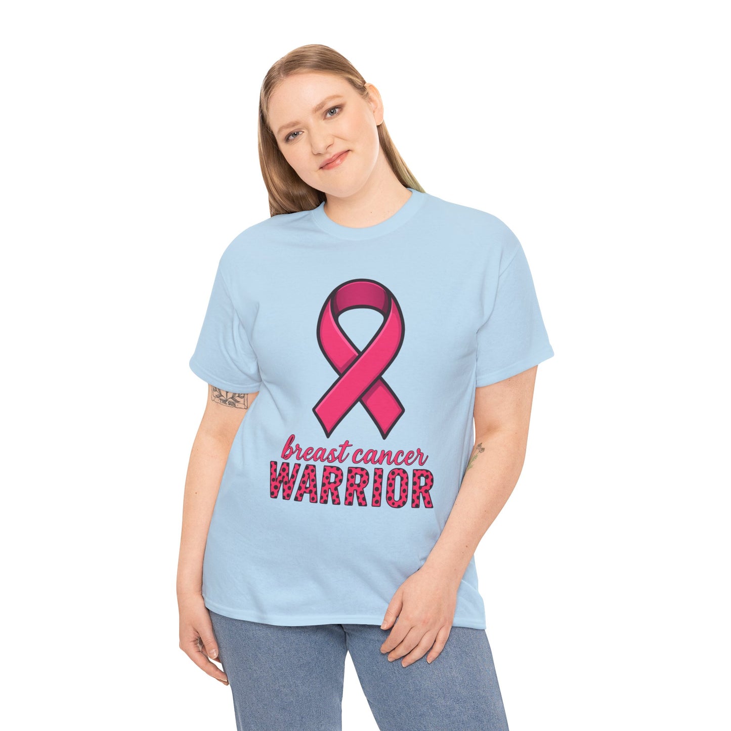 Breast Cancer Warrior Pink Ribbon Tee