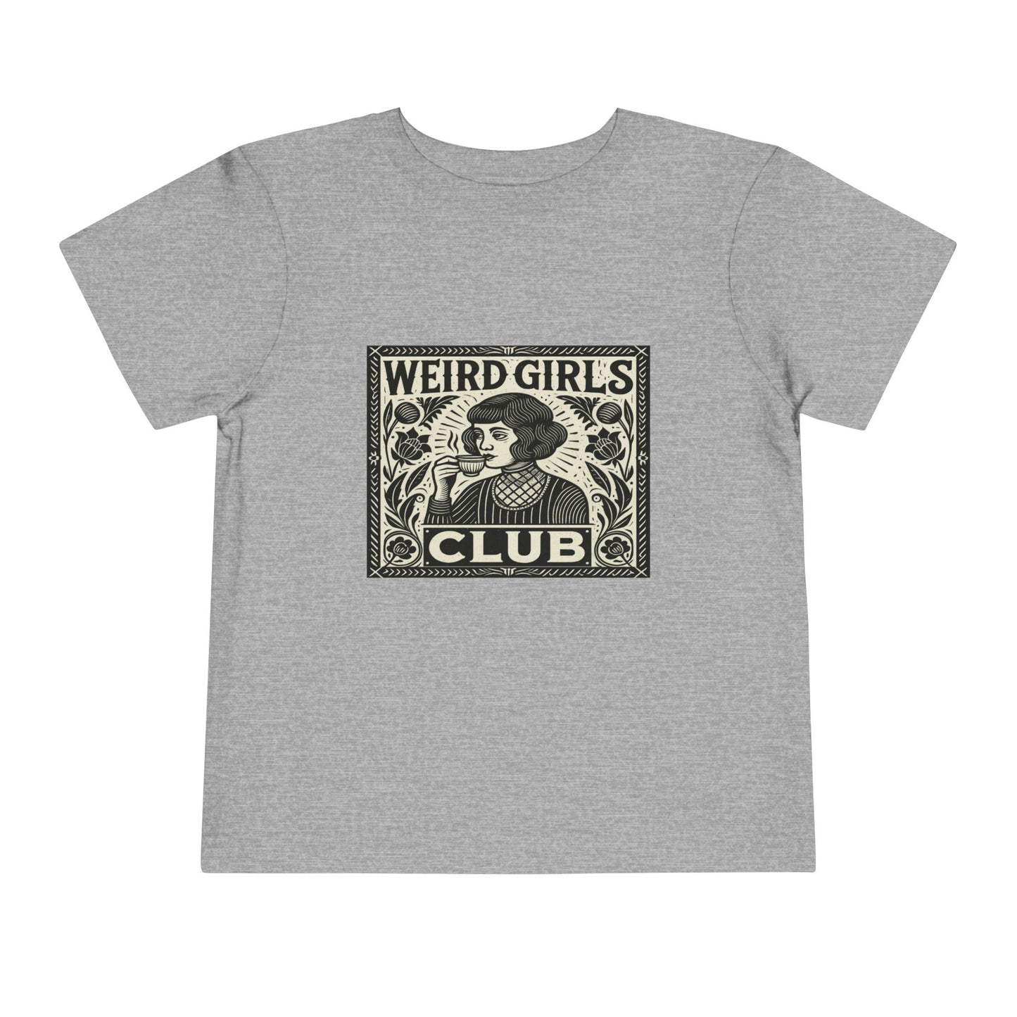 Weird Girls Club Tee - Vintage Linocut Christmas