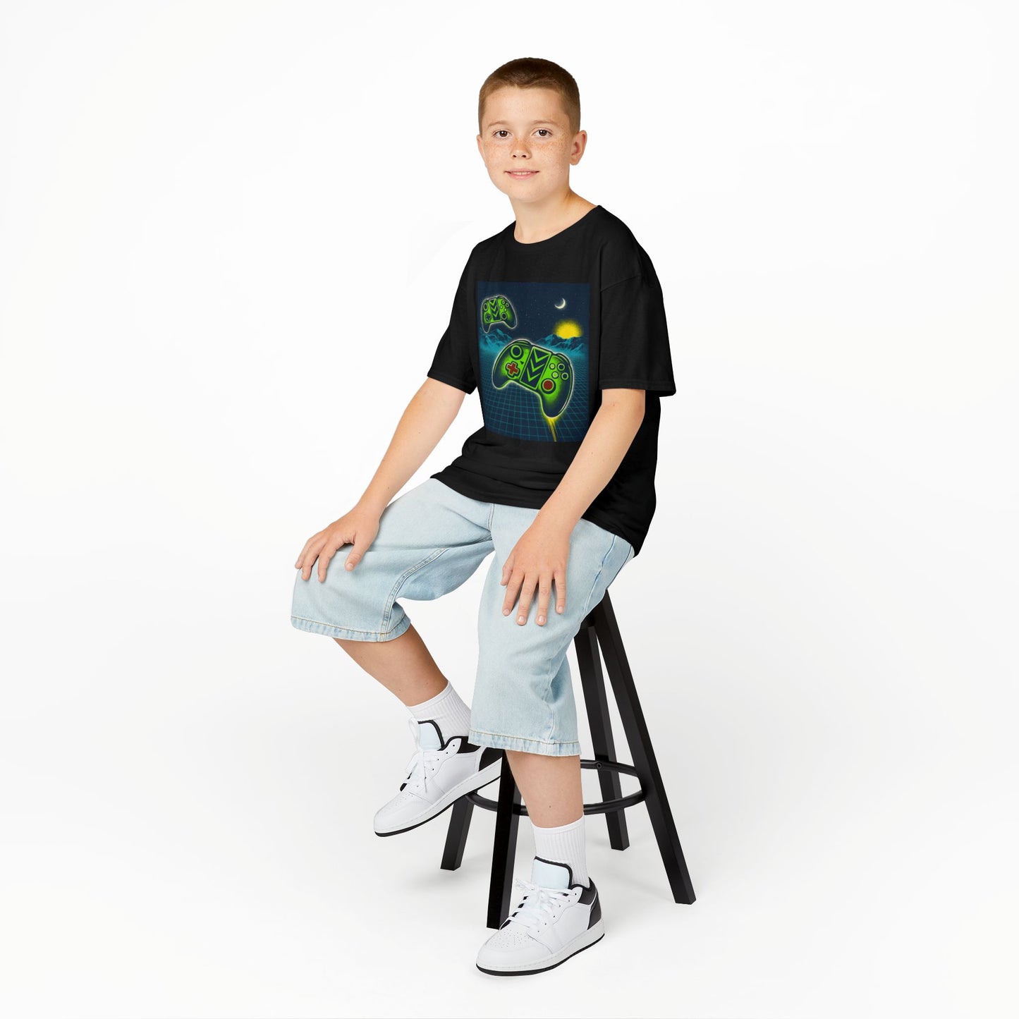 Retro Gamer Kids Tee, Stylish Children's T-Shirt, Video Game Shirt, Fun Birthday Gift, Cool Summer Outfit